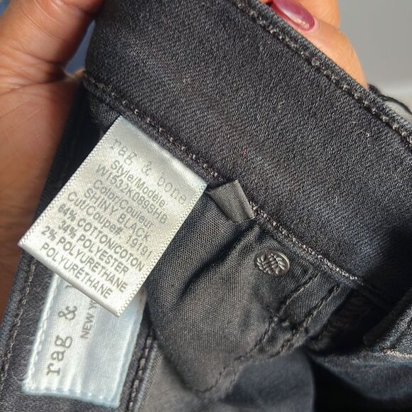 RAG & BONE Coated High-Rise Skinny Jeans - Picture 13 of 15